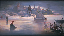 ESTAVAER LE-LAC III,Oil on canvas, 90 x 160 cm, 1998