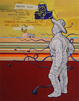 Mi General Pancho Villa (Villa), 2002, Acrylic On Masonite 11 X 14 In.