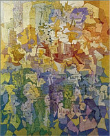 Visioni scomposte (Dismantled Visions), oil on canvas, 2000, 155 X 125