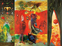 Mutual remembrance - oil on canvas, 190 x 255 cm
