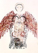 Angel of love, mixed media, 60x80, 2000