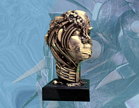 Silver, Ivory and Marble, 45x25x25 cm.